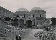 Old photograph of the Mahmut Paşa Bedesten in Ankara, before restoration