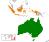 Location map for Australia and Indonesia.
