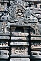 A pediment in one of the sides of the temple depicting Shiva in a sitting position