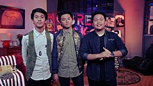 CJR in 2015 (from left to right: Iqbaal, Aldi, and Kiki)