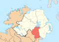 D: County Armagh (derivation from convention, using "outside area" for rest of UK)