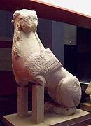 The Iberian Sphinx of Agost c. 570-545 BC, one of the many sphinxes found in Spain