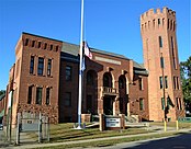 The Gloversville Armory was built in 1904. It is still used by the New York Army National Guard.