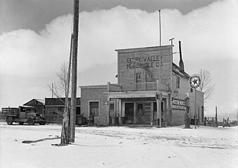 Emery Valley Mercantile Co. store in Widtsoe, Utah, by Dorothea Lange