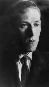 R. H. Barlow's photo of H. P. Lovecraft, facing right