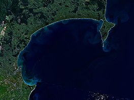 Satellite image of Hawke Bay