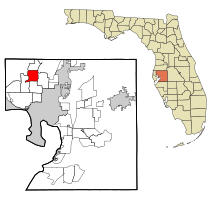 Location in Hillsborough County and the state of Florida