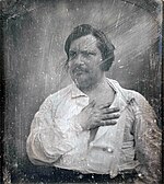 Honoré de Balzac on an 1842 daguerreotype by Louis-Auguste Bisson