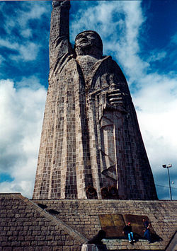 哈尼齐奥岛上José María Morelos（西班牙语：José María Morelos）的雕像
