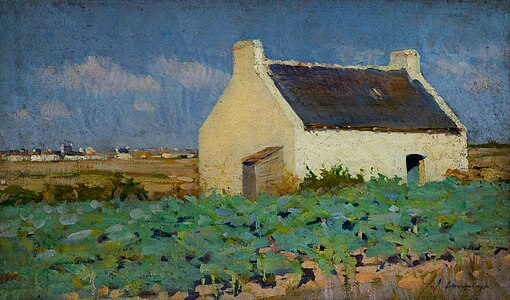 Cabbage Plot, Belle-Île, 1889, Castlemaine Art Museum