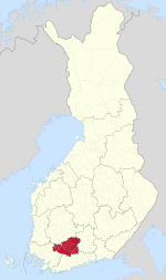 坎塔海梅区在芬兰的位置