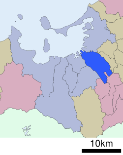 博多区在福冈县的位置