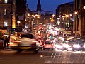 Lothian Road, in central Edinburgh, taken from it's junction with the West End of Princes Street