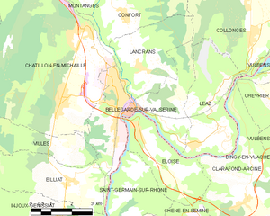 瓦尔瑟罗讷市镇地图