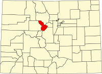 科罗拉多州萨米特县地图