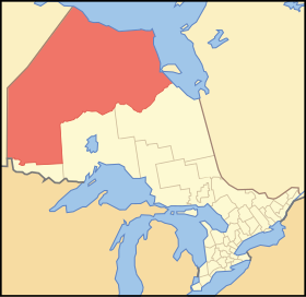 凯诺拉区在安大略省的位置