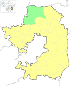 Location of Zujūnai Eldership