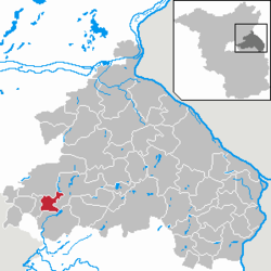 彼得斯哈根-埃格斯多夫在梅尔基施-奥得兰县的位置