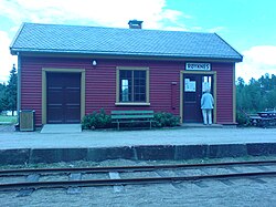 View of the village railway station