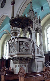 Pulpit at Sarajevo Cathedral, Bosnia and Herzegovina