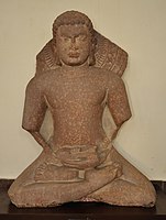 Seated Jain Tirthankara, circa 5th Century CE, Mathura.