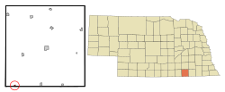Location of Byron, Nebraska