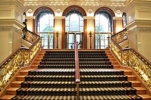View of the Palace Hotel's lobby, formerly the center wing of the Villard Houses