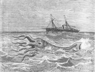 #18 (30/11/1861) Another depiction of the encounter, by Édouard Riou (credited in caption) and A. Etherington (signed), based on a sketch by ensign E. Rodolphe, an officer on the Alecton. This engraving appeared in Bouyer (1866:276, fig.) and subsequently featured in other publications, including an 1867 issue of the Dutch travel magazine De Aarde en haar Volken (from which the present image was extracted).