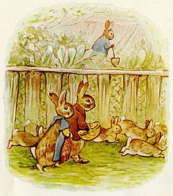 Benjamin and Flopsy Bunny - Beatrix Potter characters