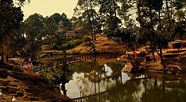 View of Lake in the backdrop of Lansdowne town