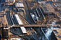 Image 45A large Amtrak and Metra coach yard just south of Chicago Union Station. About 25 percent of all rail traffic in the United States travels through the Chicago area. (from Rail yard)