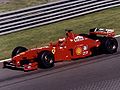 Eddie Irvine driving for Ferrari at the 1999 Canadian GP