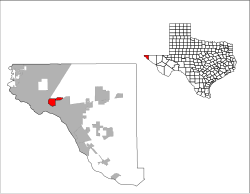 Location of the census-designated place in El Paso County