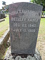 Tombstone of Maria A. Kahaawelani Beckley Kahea (1847-1909) in Oahu Cemetery, Honolulu
