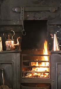 Old Kitchen fire at Shandy Hall