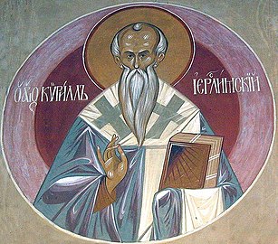 Saint Cyril of Jerusalem.
