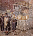 Image 65Bread stall, from a Pompeiian wall painting (from Roman Empire)