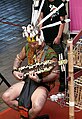 Sapeh player, performing at the Central Market, Kuala Lumpur, Malaysia