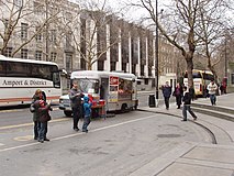 A snack van at the British Museum in London