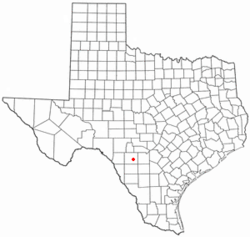 Location of Knippa, Texas