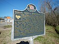 A historical marker near Union Springs shows the Indian Territory boundary line created by the Treaty of Fort Jackson.