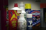 A range of petroleum-based products that can be used as inhalants.