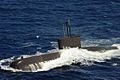 The Republic of Korea submarine ROKS Lee Eokgi (SS 071) leads a formation of U.S. and coalition forces during Rim of the Pacific (RIMPAC) 2010 exercises.