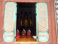 nuns in the "Great Hall" (Daeungjeon)