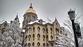 The Main Building in winter