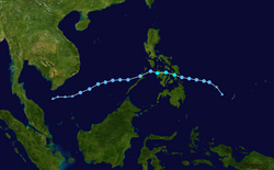 热带风暴悟空的路径图