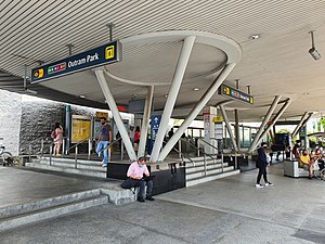 Exit 6 of Outram Park MRT station. This exit leads to Singapore General Hospital.