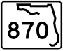 State Road 870 and County Road 870 marker