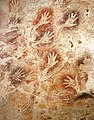 Image 15Hand stencils in the "Tree of Life" cave painting in Gua Tewet, Kalimantan, Indonesia (from History of painting)