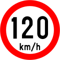 RUS 039 Speed Limit (120 km/h)